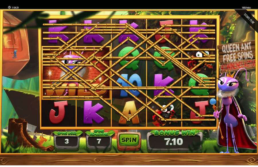 Wild Antics Slot Free Spins Feature