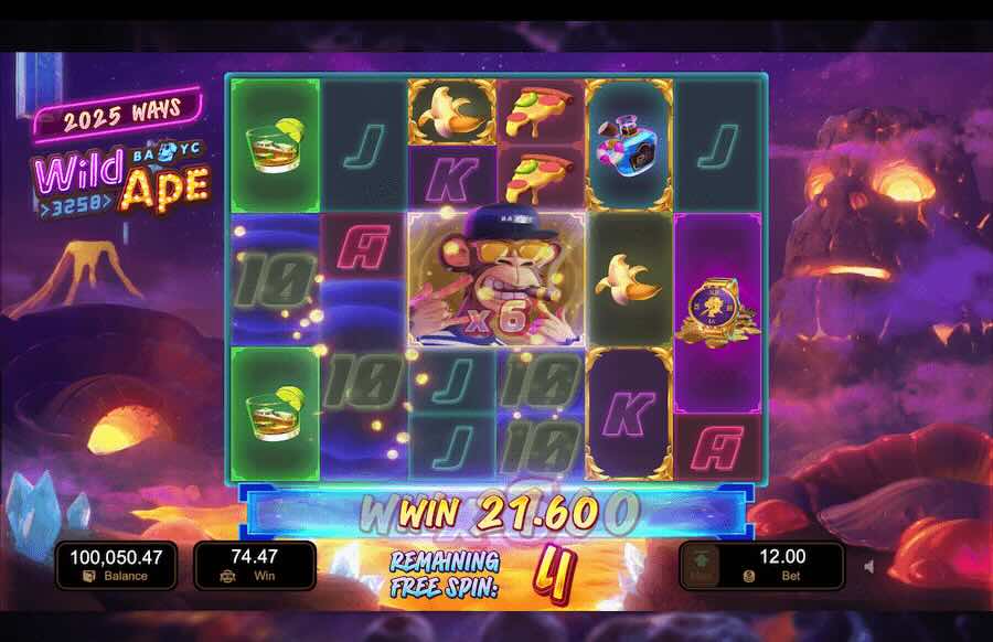 Wild Ape Slot Free Spins Feature 