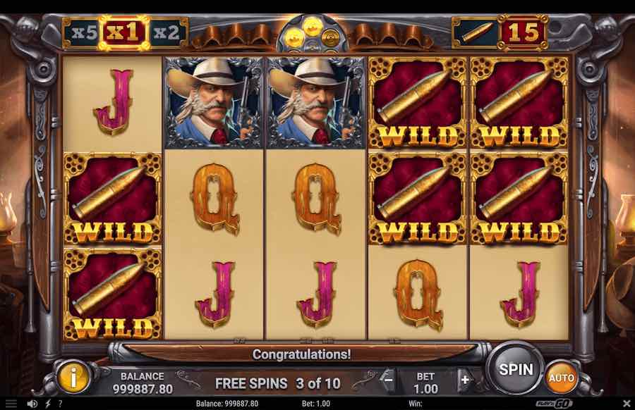 Wild Bandolier Slot Free Spins Feature 