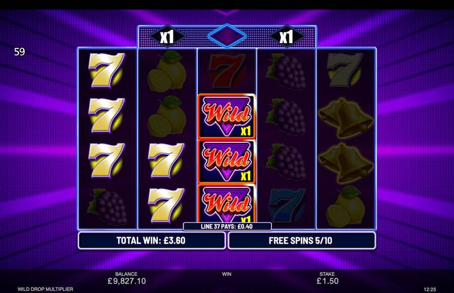 Wild Drop Multiplier Slot Free Spins Feature