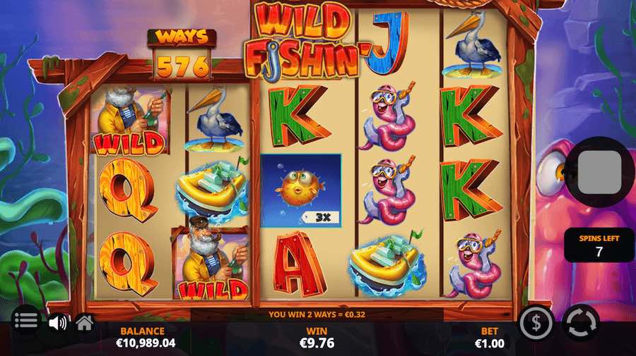 During The Free Spins Feature On Wild Fishin'wild Ways Video Slot The Reels Can Expand And Up To 1,944 Ways To Win Can Be In Play