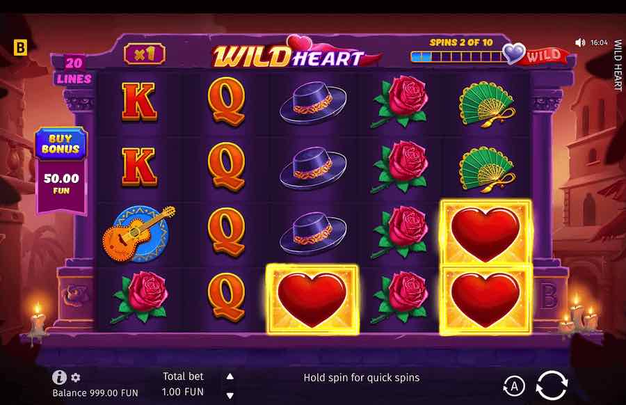 Wild Heart Slot Base Game