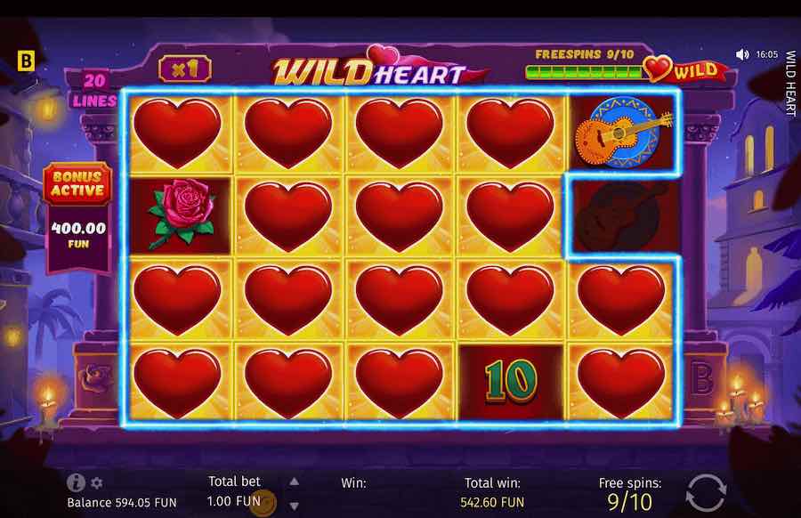 Wild Heart Slot Free Spins Feature 