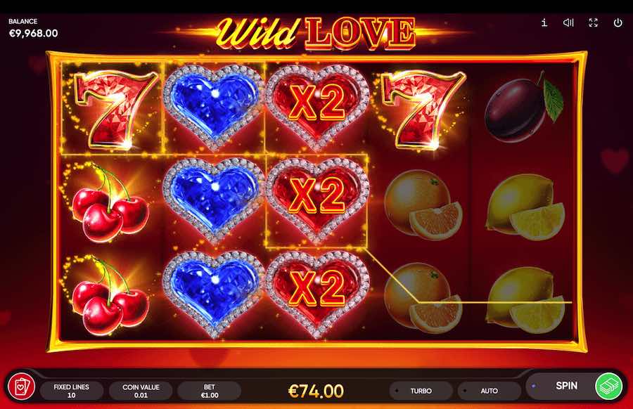 Play With 5 Reels, 10 Paylines And Win Up To 6,000x Your Bet On Wild Love Online Slot From Game Provider Endorphina