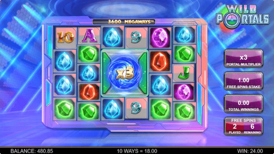 Land 3 Or More Scatters In The Base Game On Wild Portals Megaways Video Slot And The Free Spins Feature Will Be Triggered