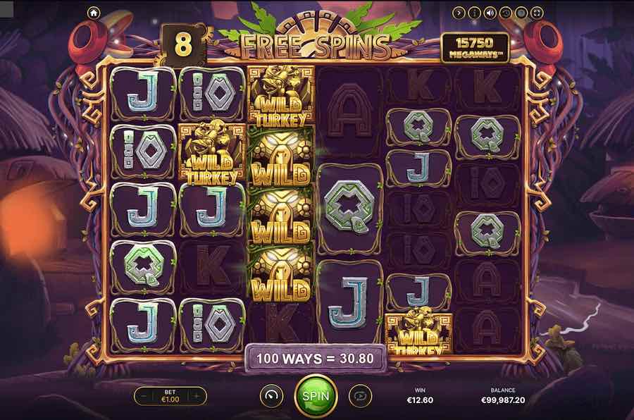 Wild Turkey Megaways Slot Free Spins Feature 