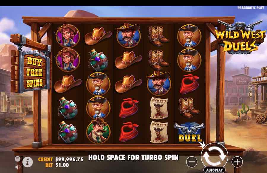 Wild West Duels Slot Base Game