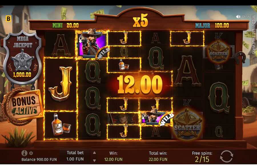 Wild West Trueways Slot Free Spins Feature