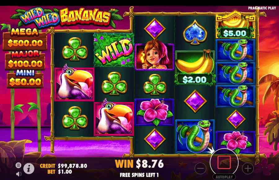 Wild Wild Bananas Slot Free Spins Feature