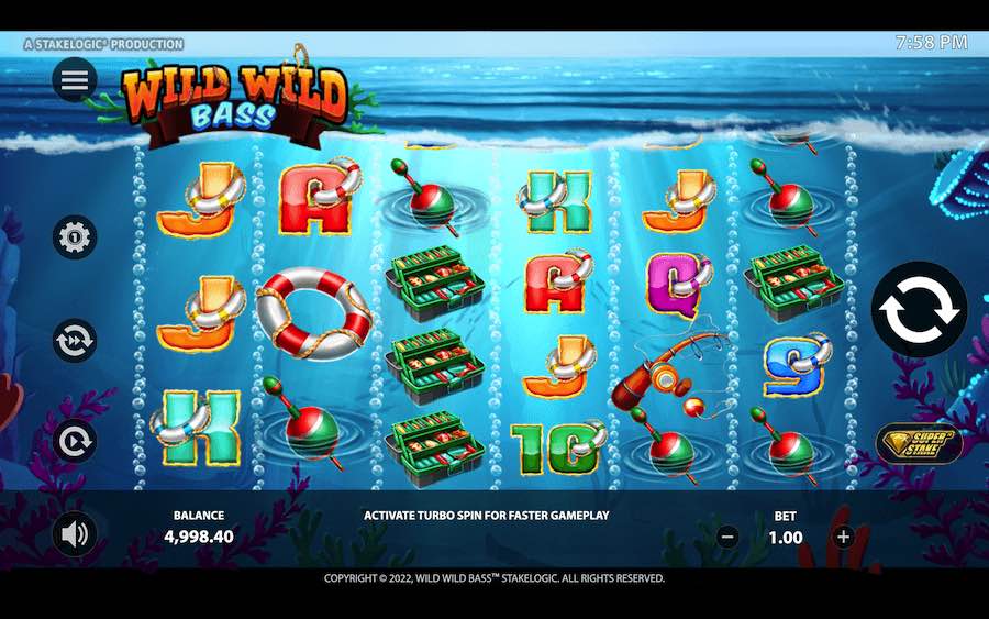 Spin With 6 Reels, 5,625 Paylines, And Win Up To 10,000x Your Bet In Stakelogic's Wild Wild Bass Online Slot