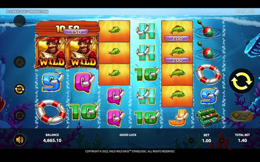 Trigger The Insane Catch Feature On Wild Wild Bass Video Slot To Win Big Cash Prizes