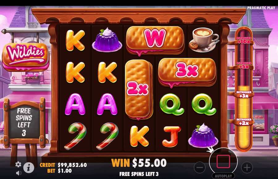 Wildies Slot Free Spins Feature