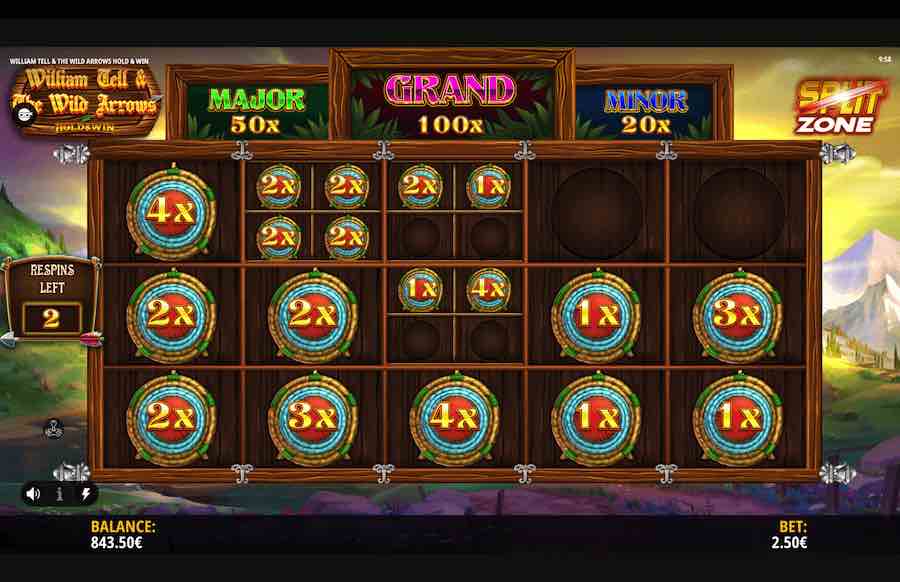 William Tell And The Wilds Arrows Slot Bonus Feature