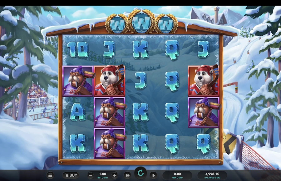 Winter Champions slot base game