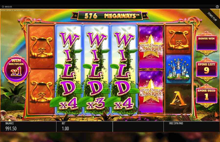 Wish Upon A Jackpot Megaways Slot Free Spins Feature