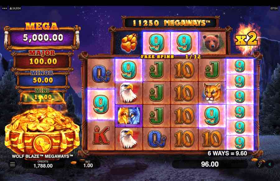 Wolf Blaze Megaways Slot Free Spins Feature