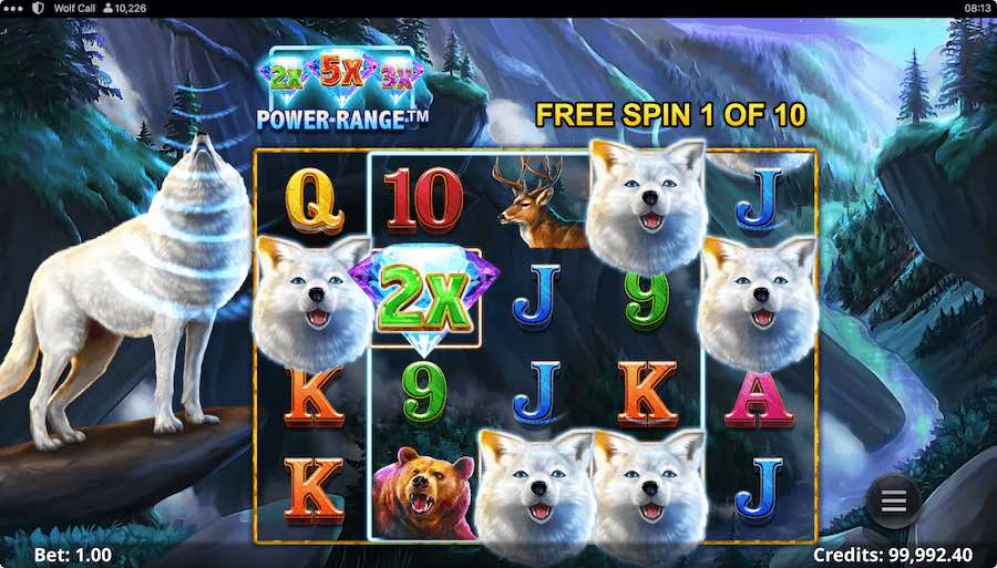 Trigger The Free Spins Feature And Play Win Multipliers In Wolf Clash Video Slot