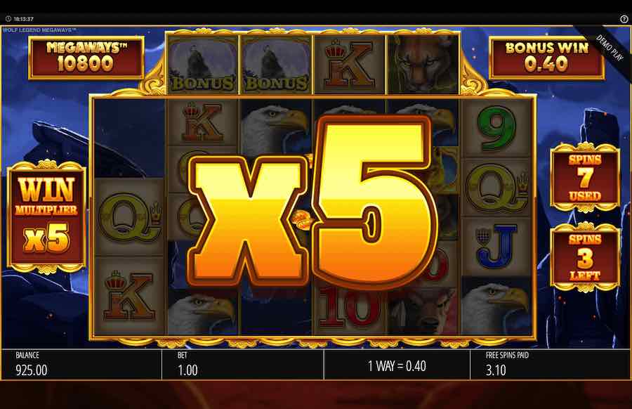 Wolf Legend Megaways Slot Free Spins Feature