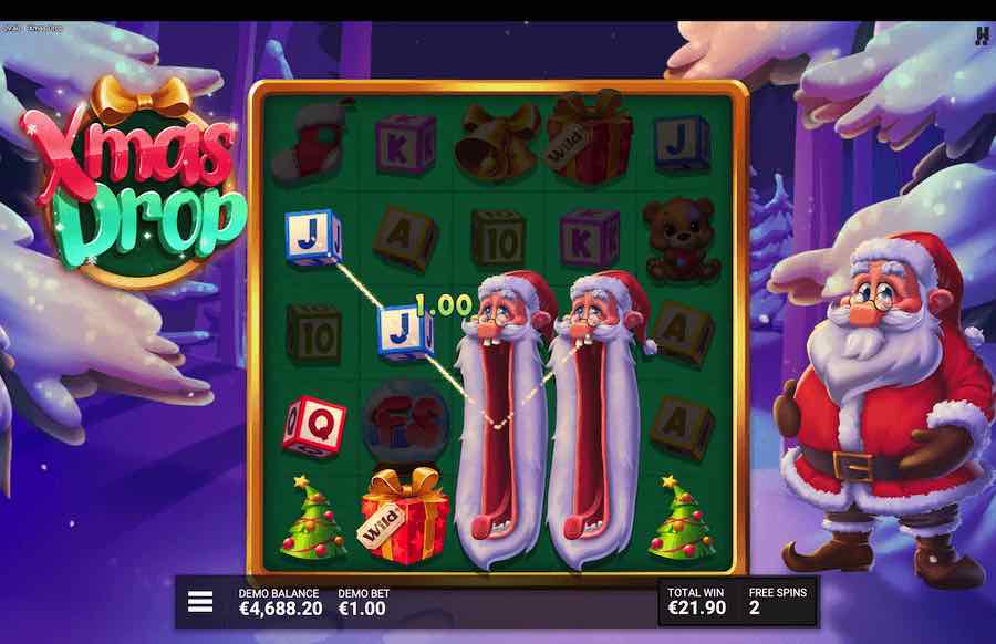 Xmas Drop Free Spins Feature 